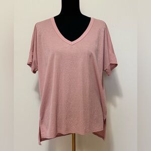 Tres Bien Soft Pink V-Neck Tee